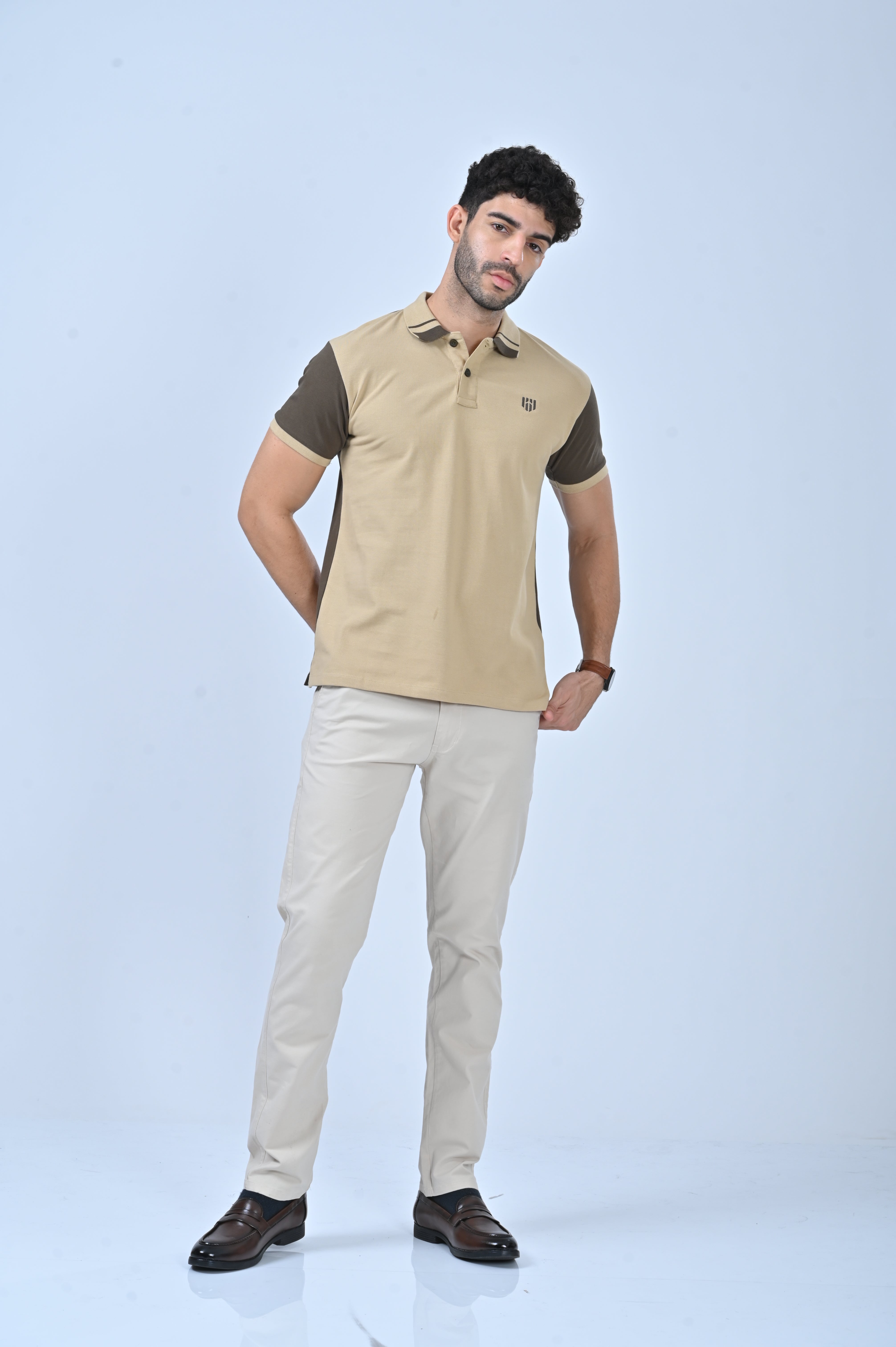 Deployed Organic Retro Polo T-Shirt