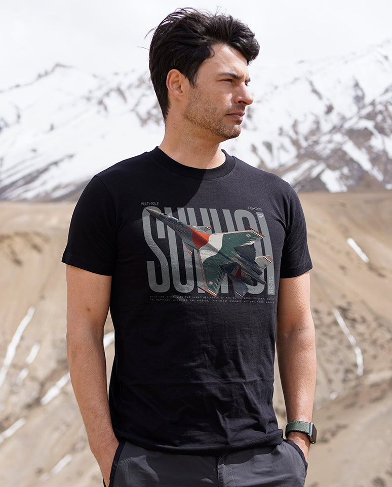 SUKHOI INDIA EDITION Signature LuxeSoft Cotton T-Shirt