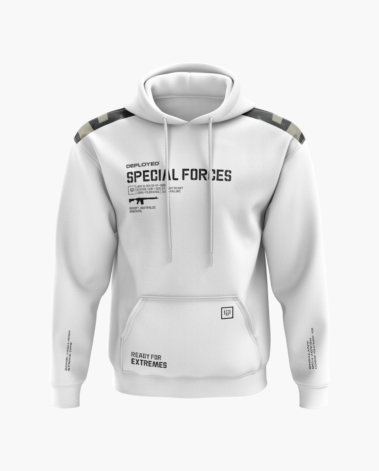 SR Camo 004 Snow Soft Premium Hoodie