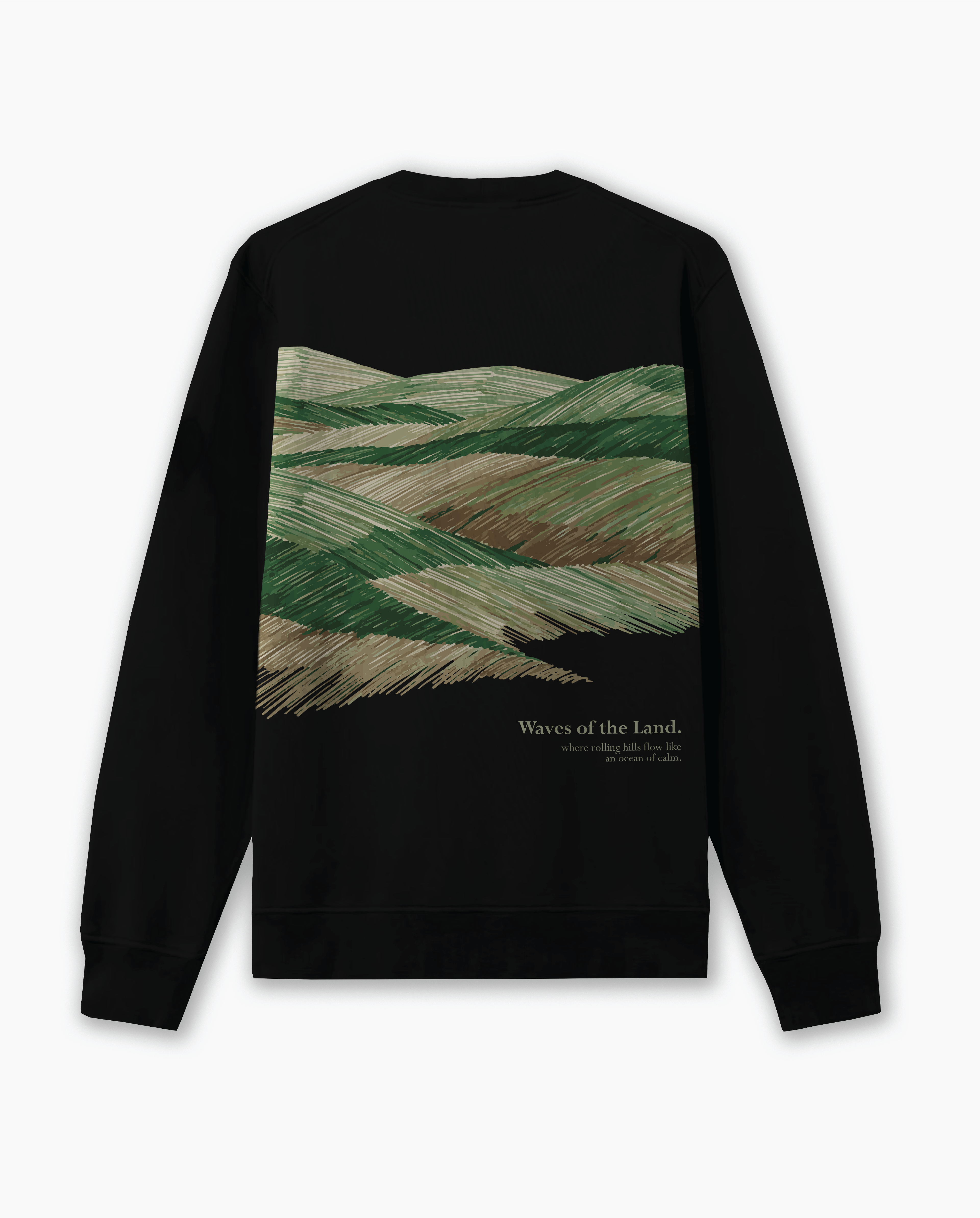Waves Of Land Lightweight Premium Sweatshirt