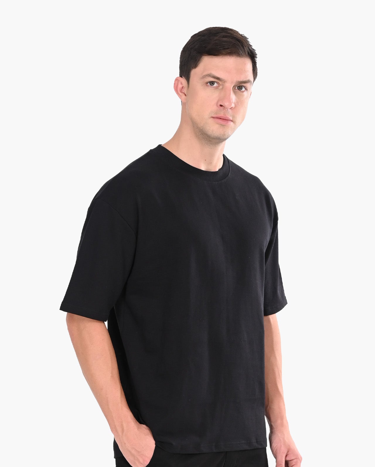 Decluttered Black Oversized T-Shirt