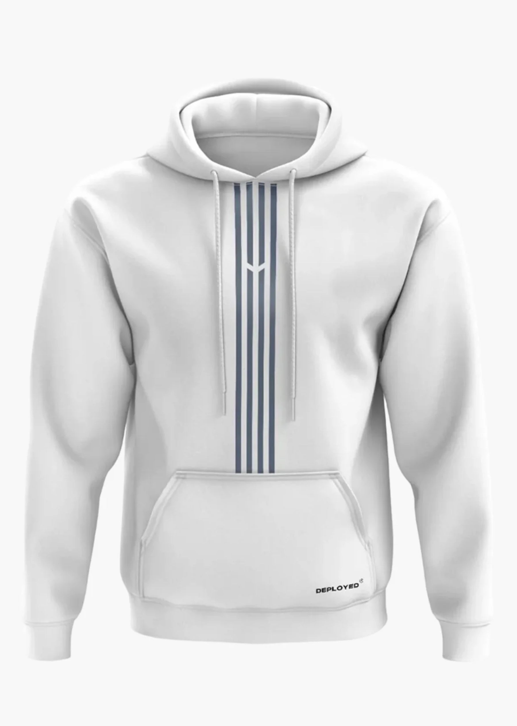 Deployed Organic Logo Stripe Hoodie