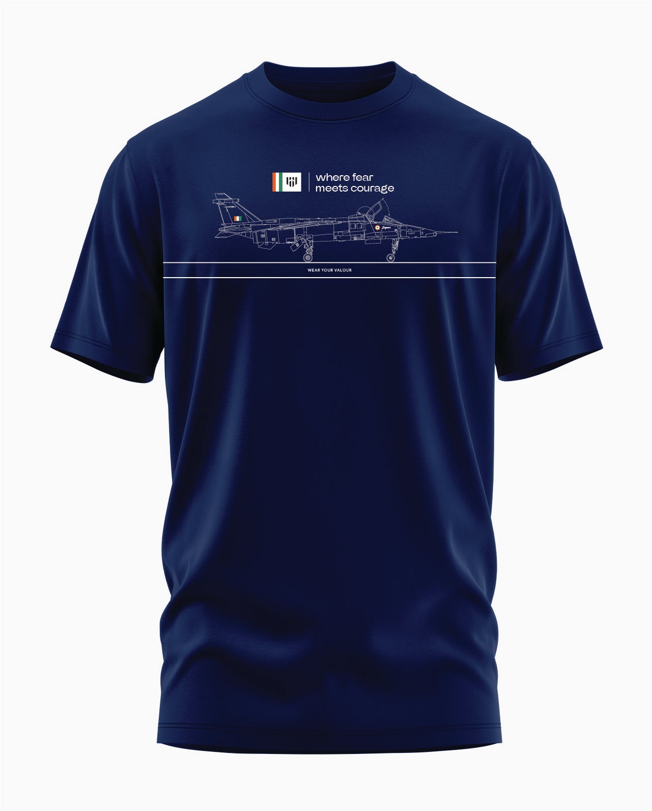 Where Fear Meets Courage Jaguar Edition Signature LuxeSoft Cotton T-Shirt