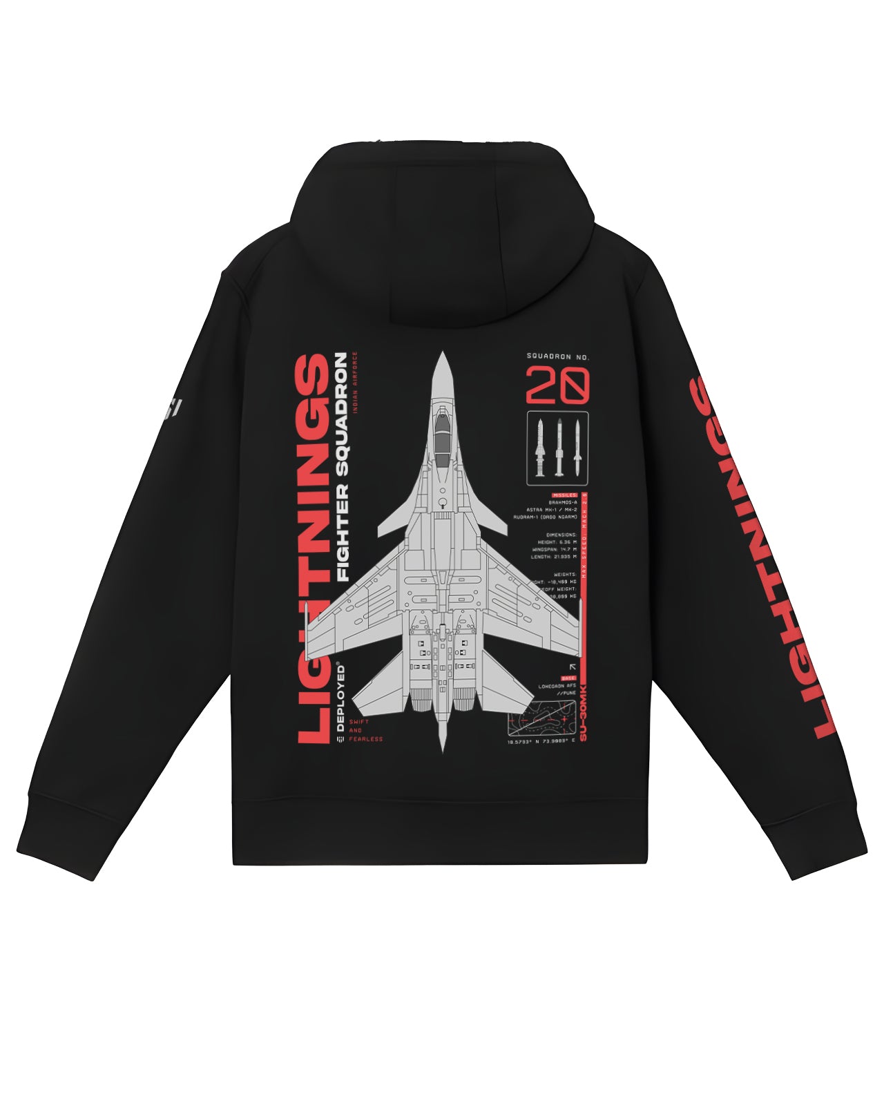 Lightnings Sqdn Zipper Hoodie