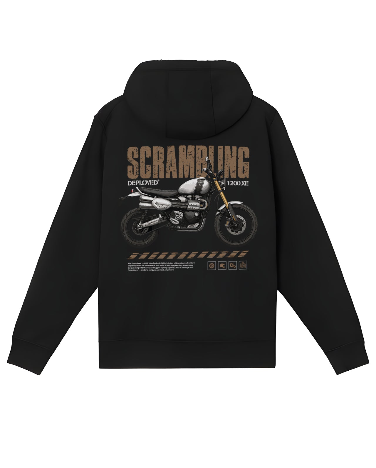 SCRAMBLE TIME ZIPPER HOODIE