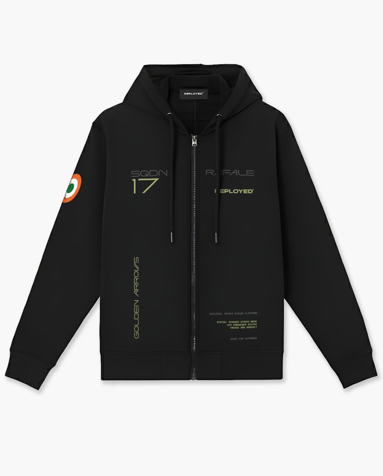 Sqdn.17 Golden Arrows-Rafale Zipper Hoodie
