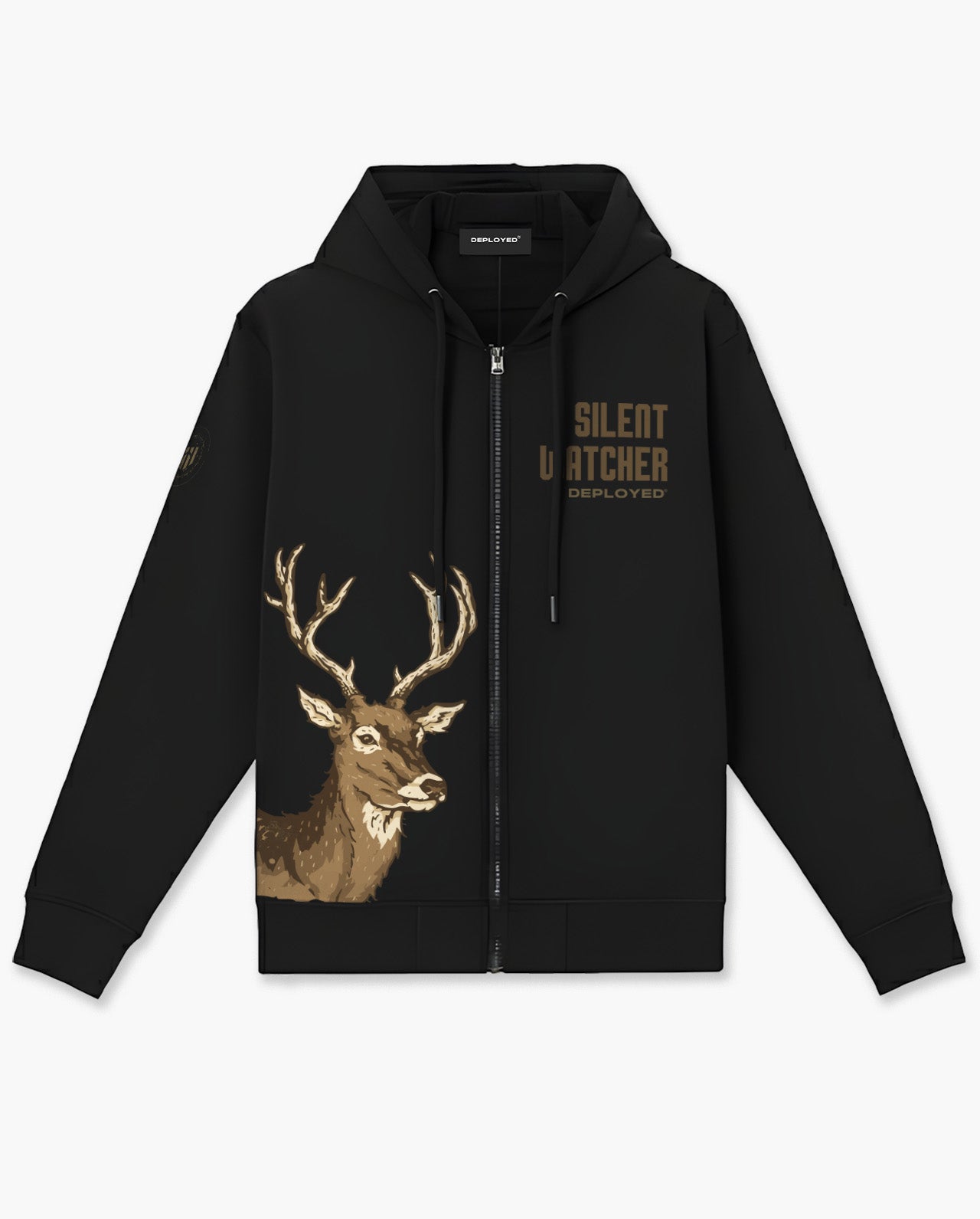 Silent Watcher Zipper Hoodie