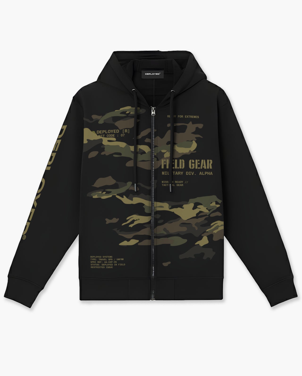 Field Gear Zipper Hoodie