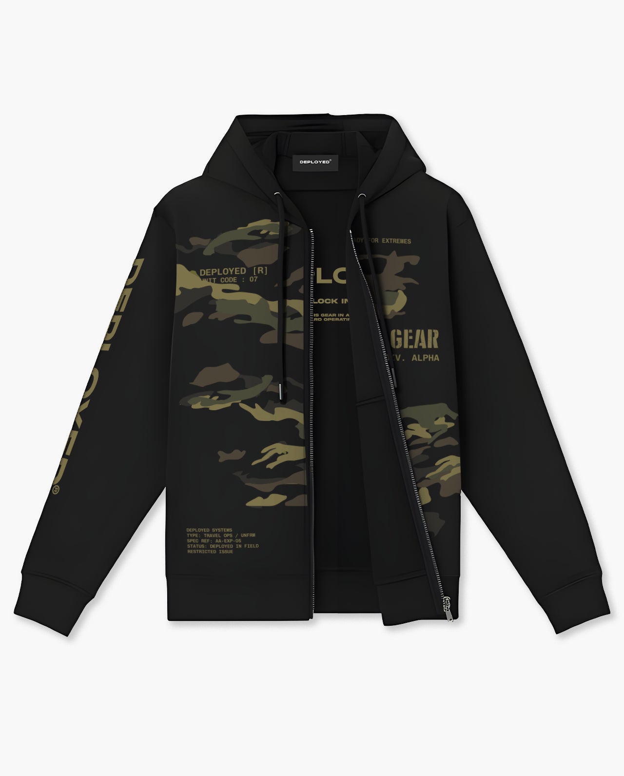 Field Gear Zipper Hoodie