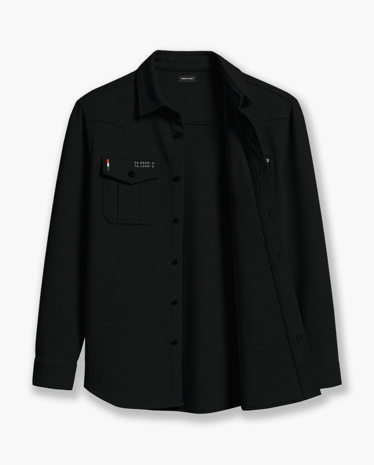 Army Black Cargo Shirt