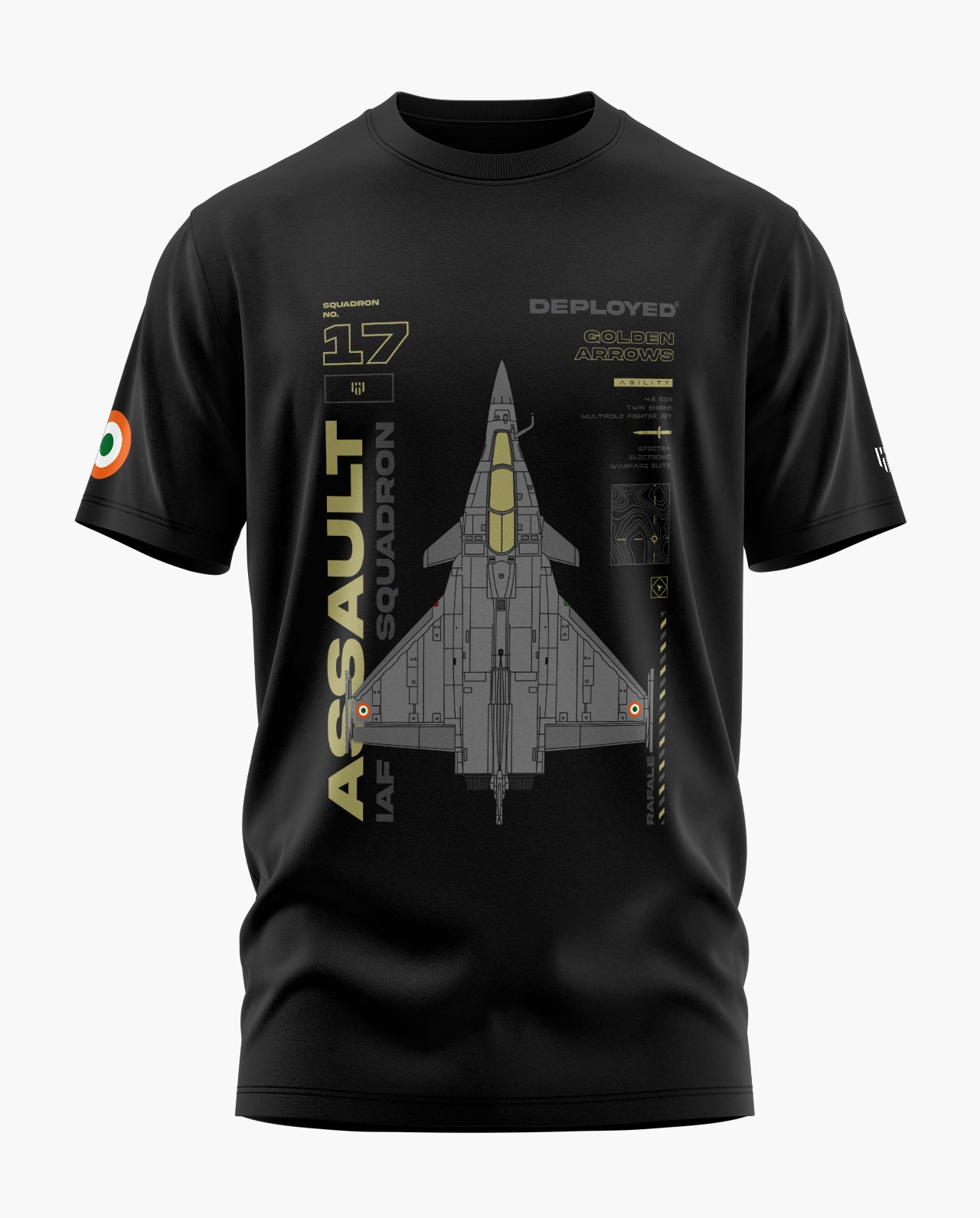 Sqdn. 17 the Rafale Signature LuxeSoft Cotton T-Shirt