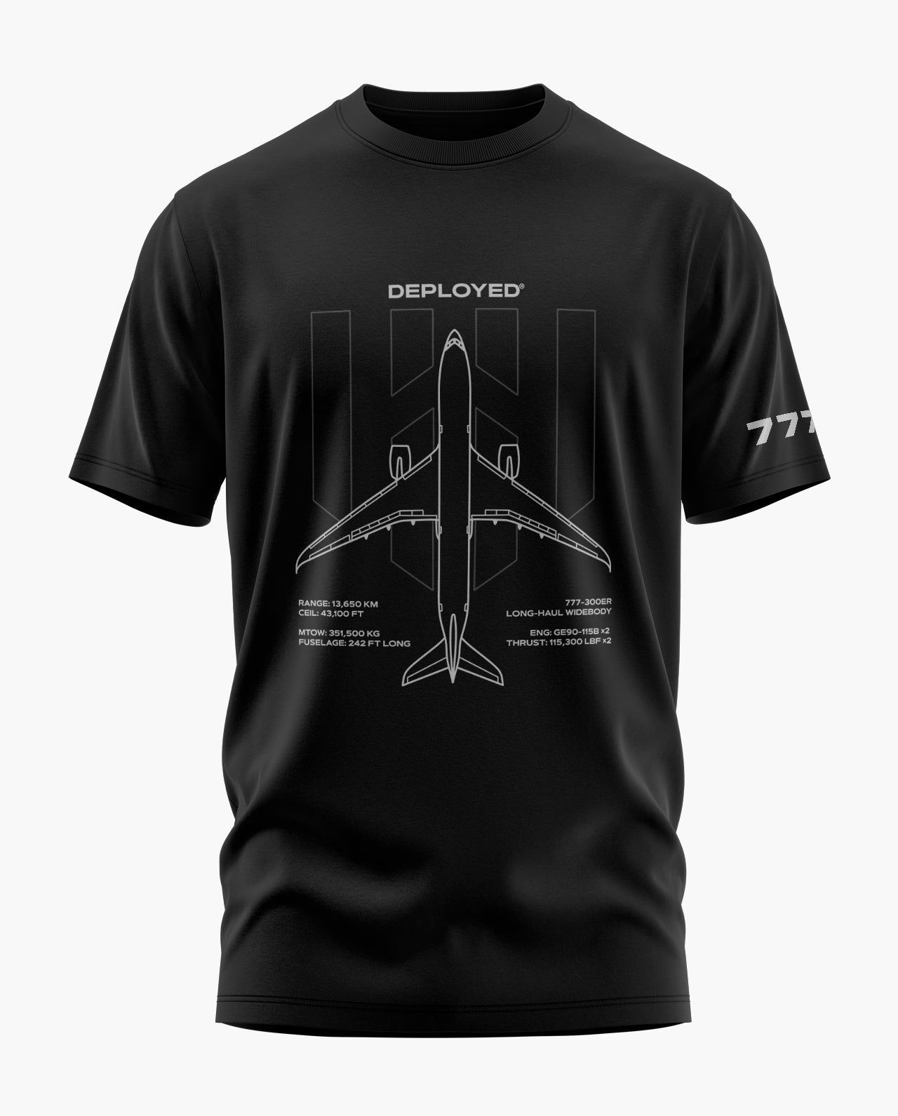 777 Deployed Signature LuxeSoft Cotton T-Shirt
