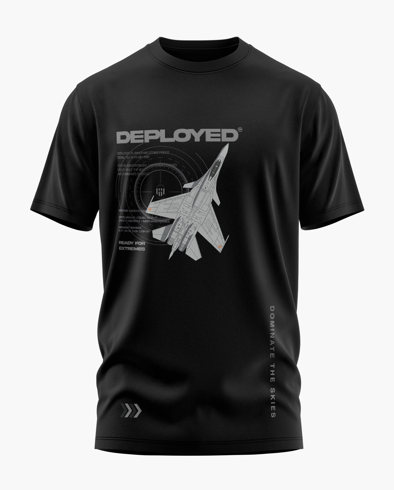 Su-30 Mki High Alt. Ops. Signature LuxeSoft Cotton T-Shirt