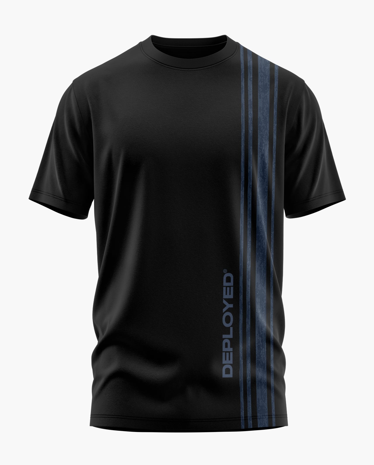 MARINER'S STRIPE Signature LuxeSoft Cotton T-Shirt - Black
