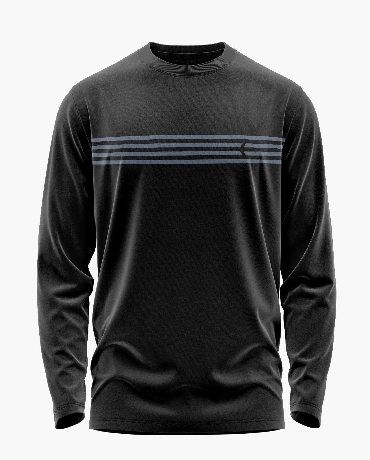 Logo Stripe Full Sleeve T-Shirt - Aero Armour