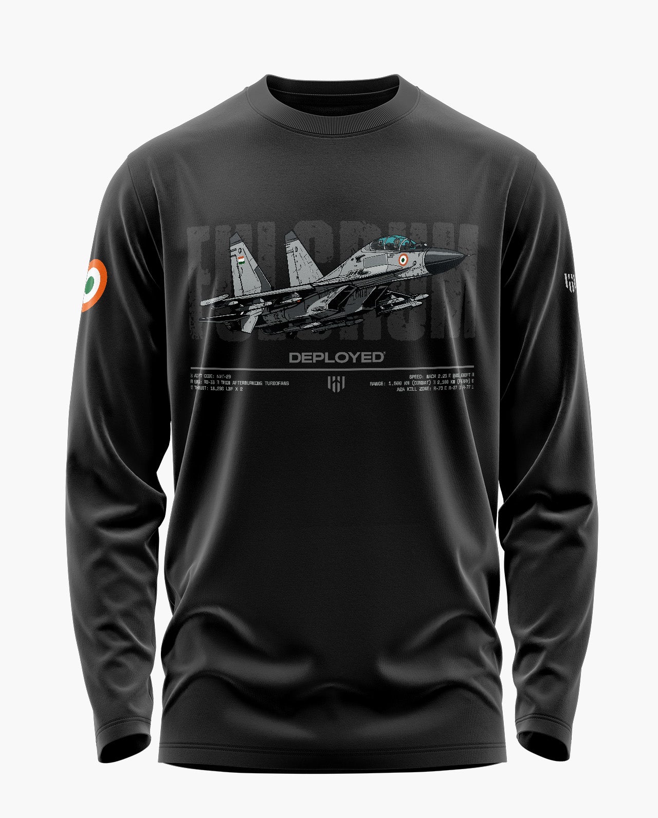 Fighting Fulcrum Signature Luxesoft Cotton Full Sleeve T-Shirt