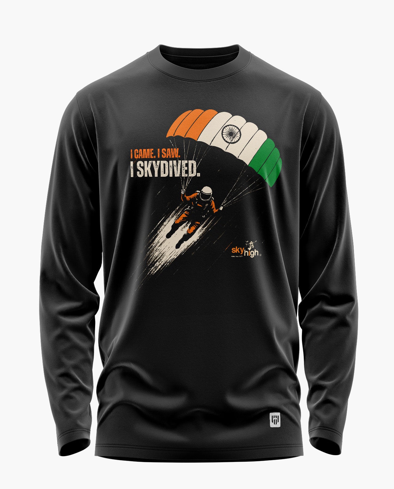 Skydive India Edition Signature Luxesoft Cotton Full Sleeve T-Shirt