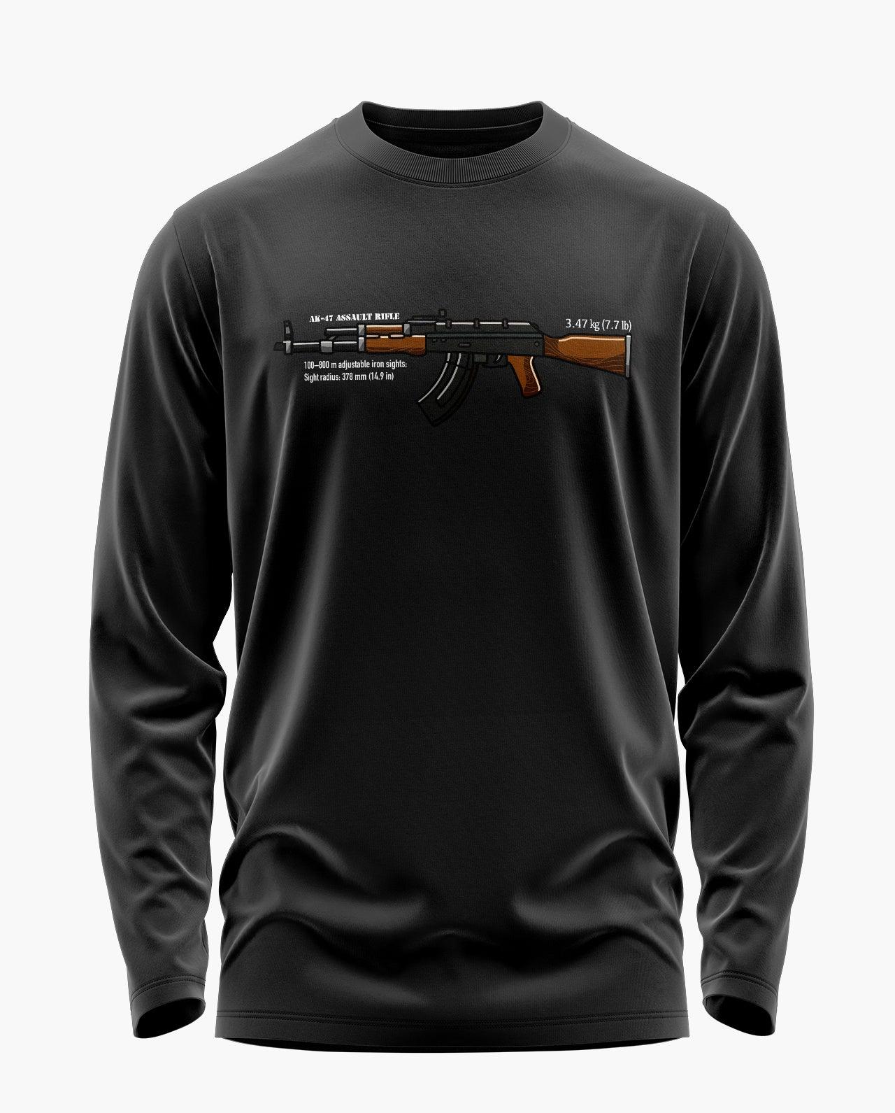 Ak-47 Army Signature Luxesoft Cotton Full Sleeve T-Shirt - CS