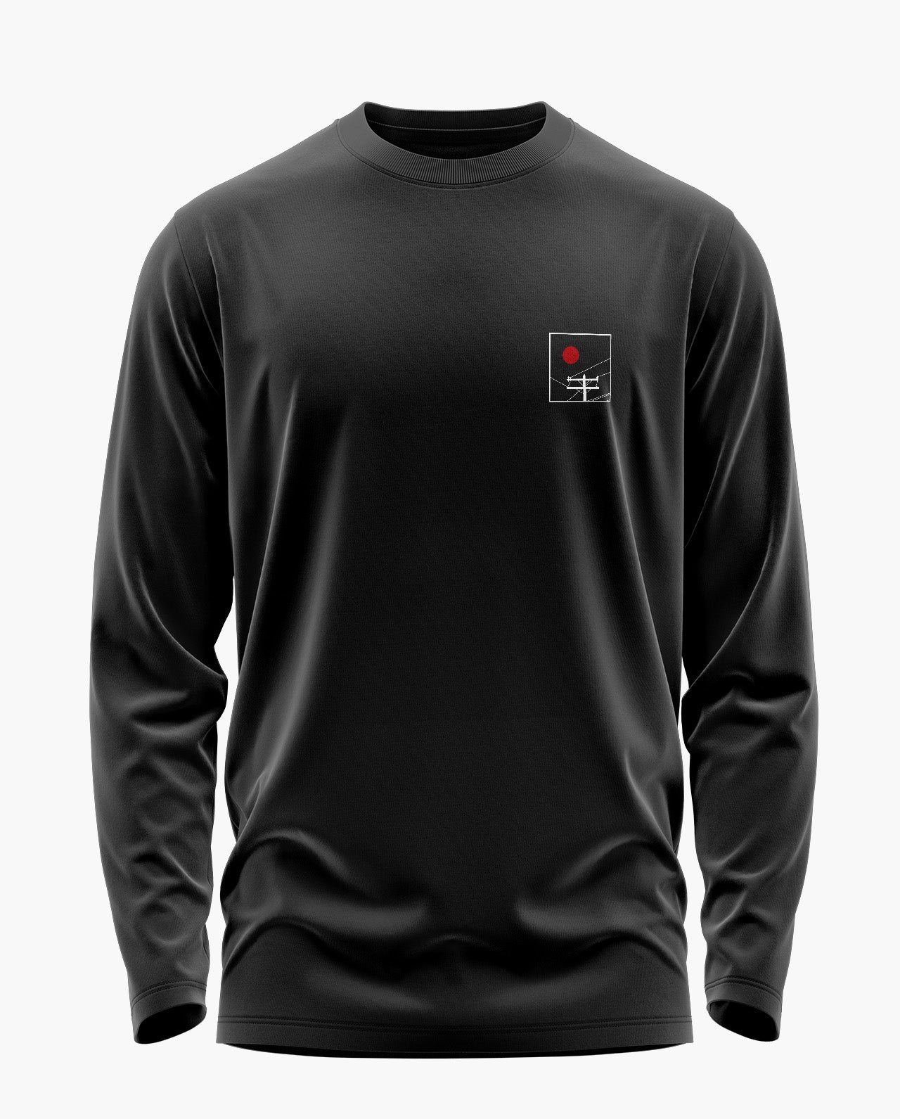 Crimson Horizon Signature Luxesoft Cotton Full Sleeve T-Shirt