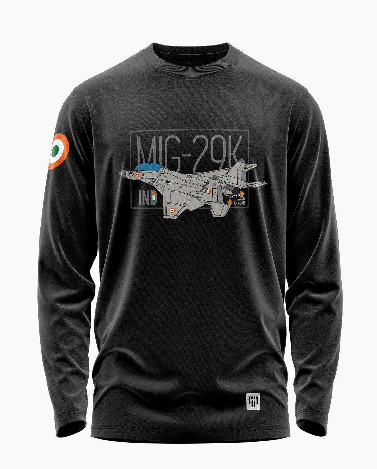 Mig-29K Indian Navy Signature Luxesoft Cotton Full Sleeve T-Shirt - CS