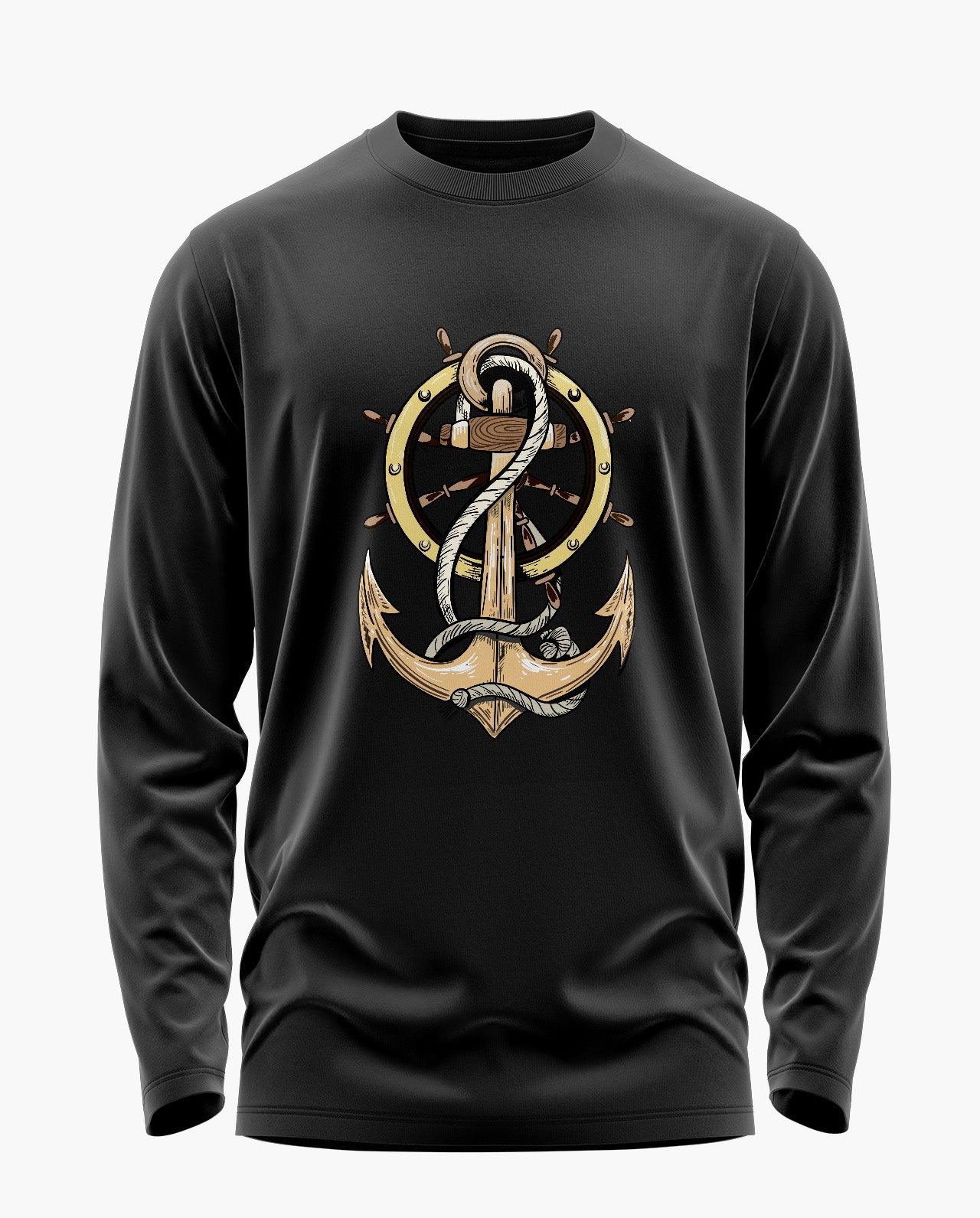 Roped Anchor Signature Luxesoft Cotton Full Sleeve T-Shirt - CS