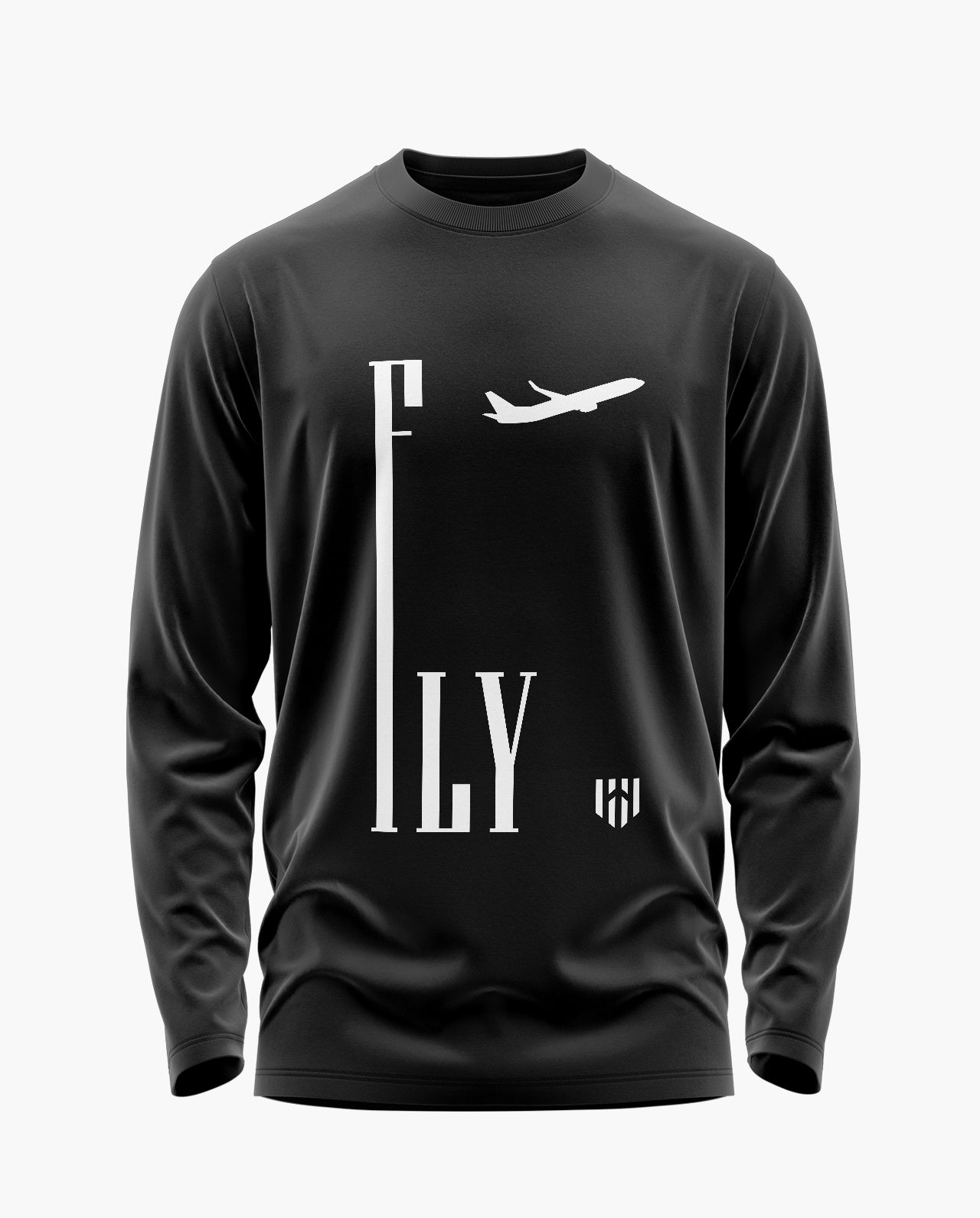 Fly High With Deployed Signature Luxesoft Cotton Full Sleeve T-Shirt - CS