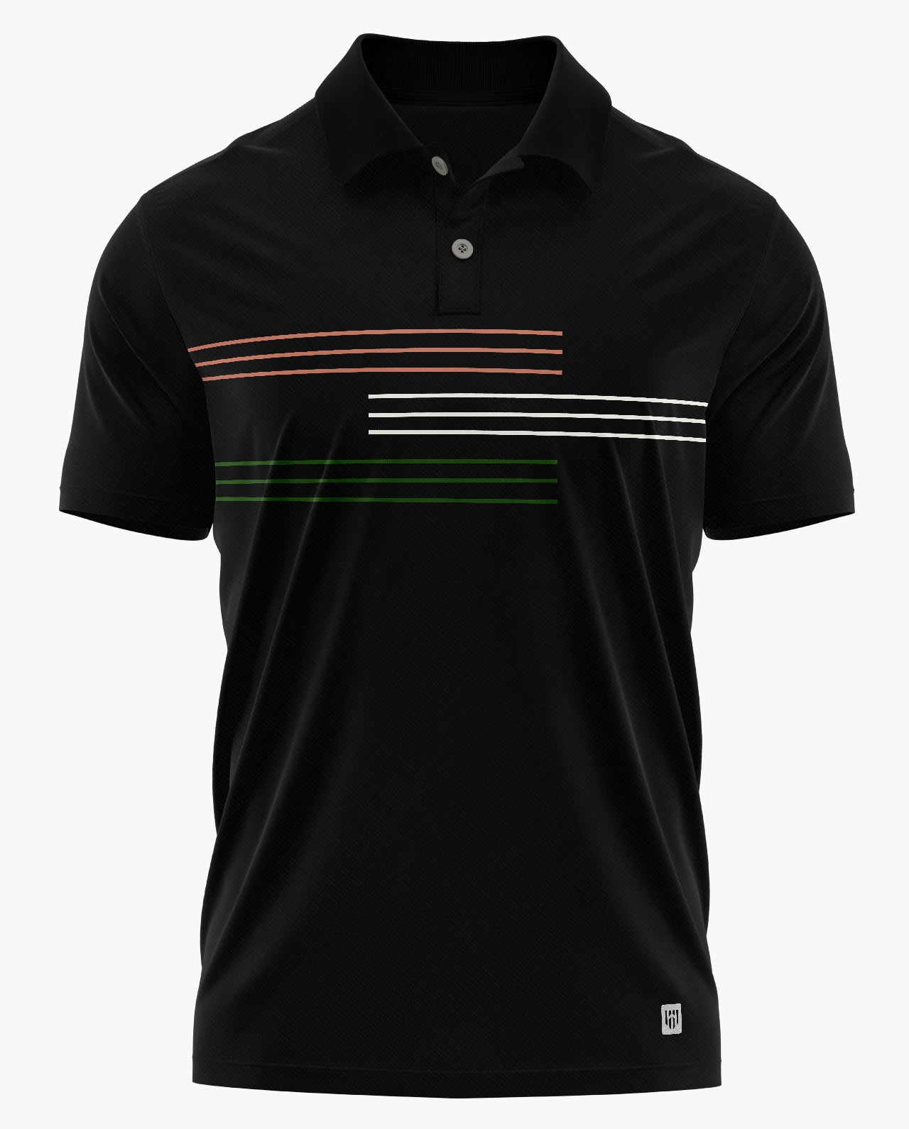 Tricolour Stripe Polo T-shirt - CS