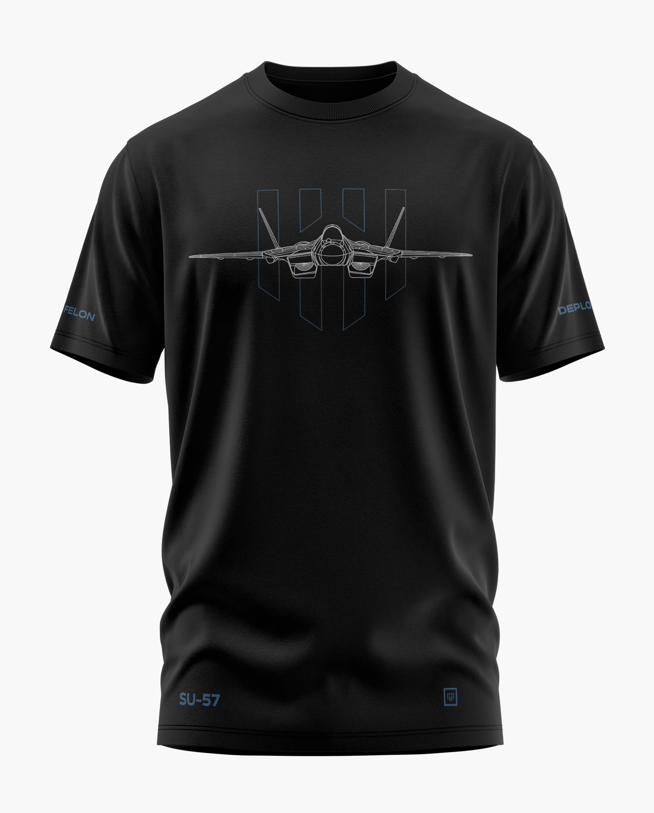 SU-57 Blueprint Signature LuxeSoft Cotton T-Shirt