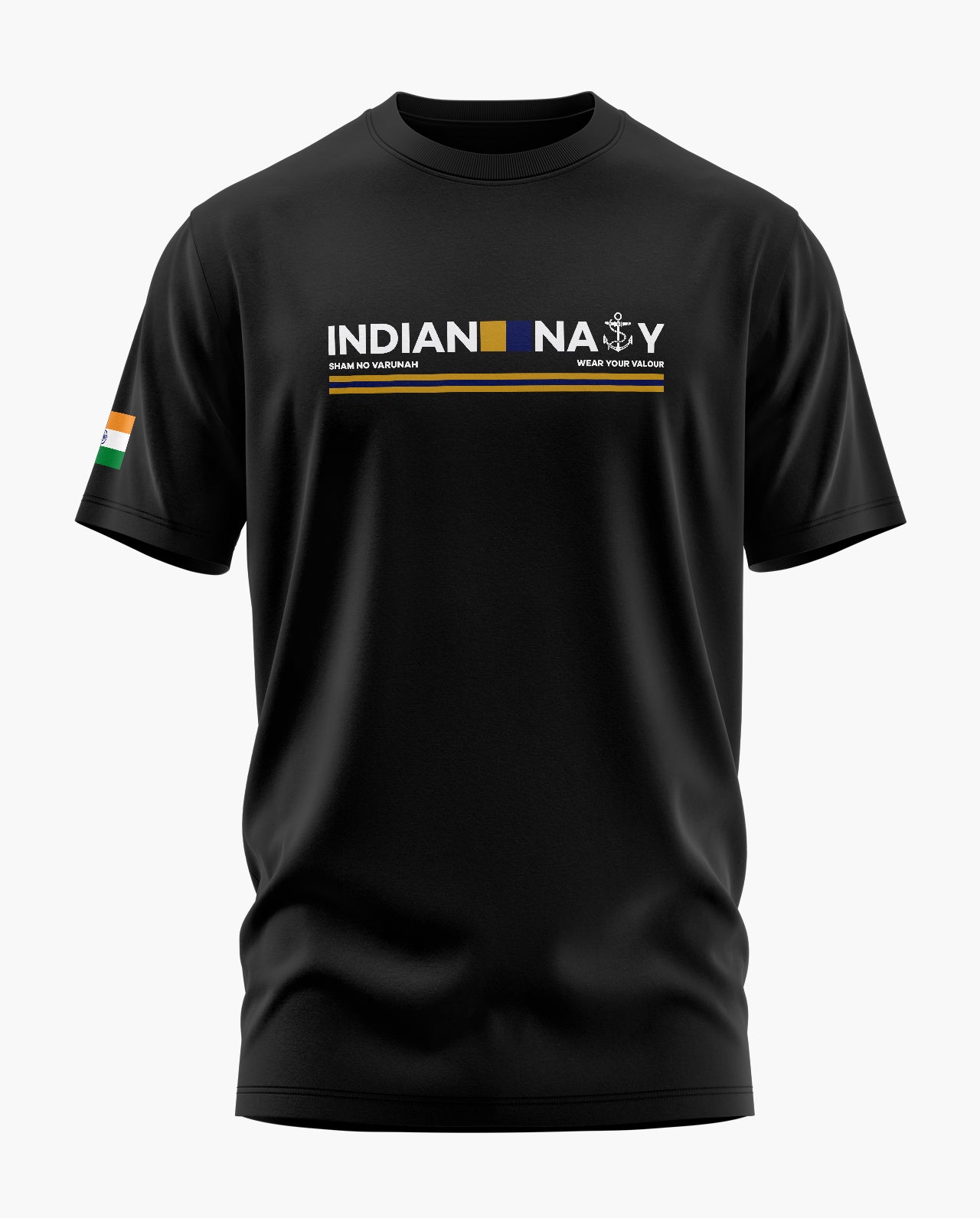 Indian Navy Admiral Signature LuxeSoft Cotton T-Shirt - CS