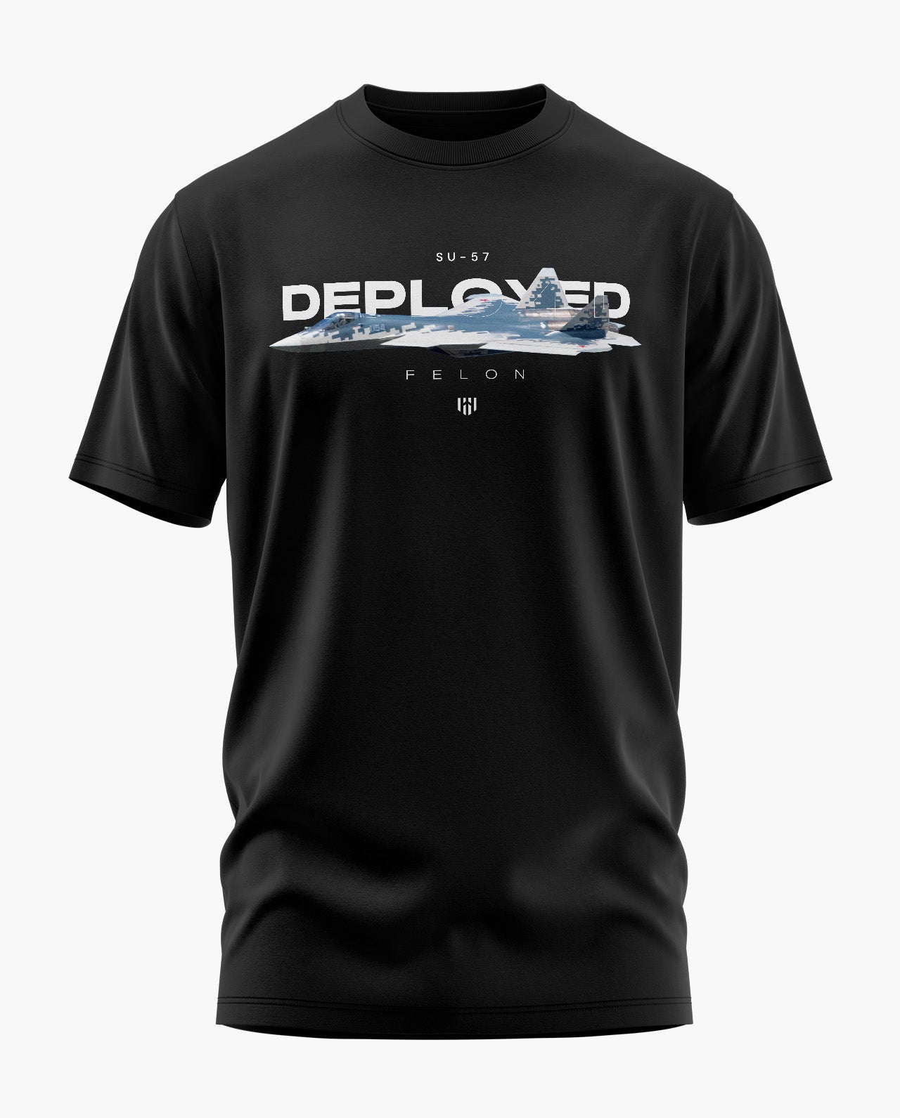 The SU-57 Deployed Signature LuxeSoft Cotton T-Shirt