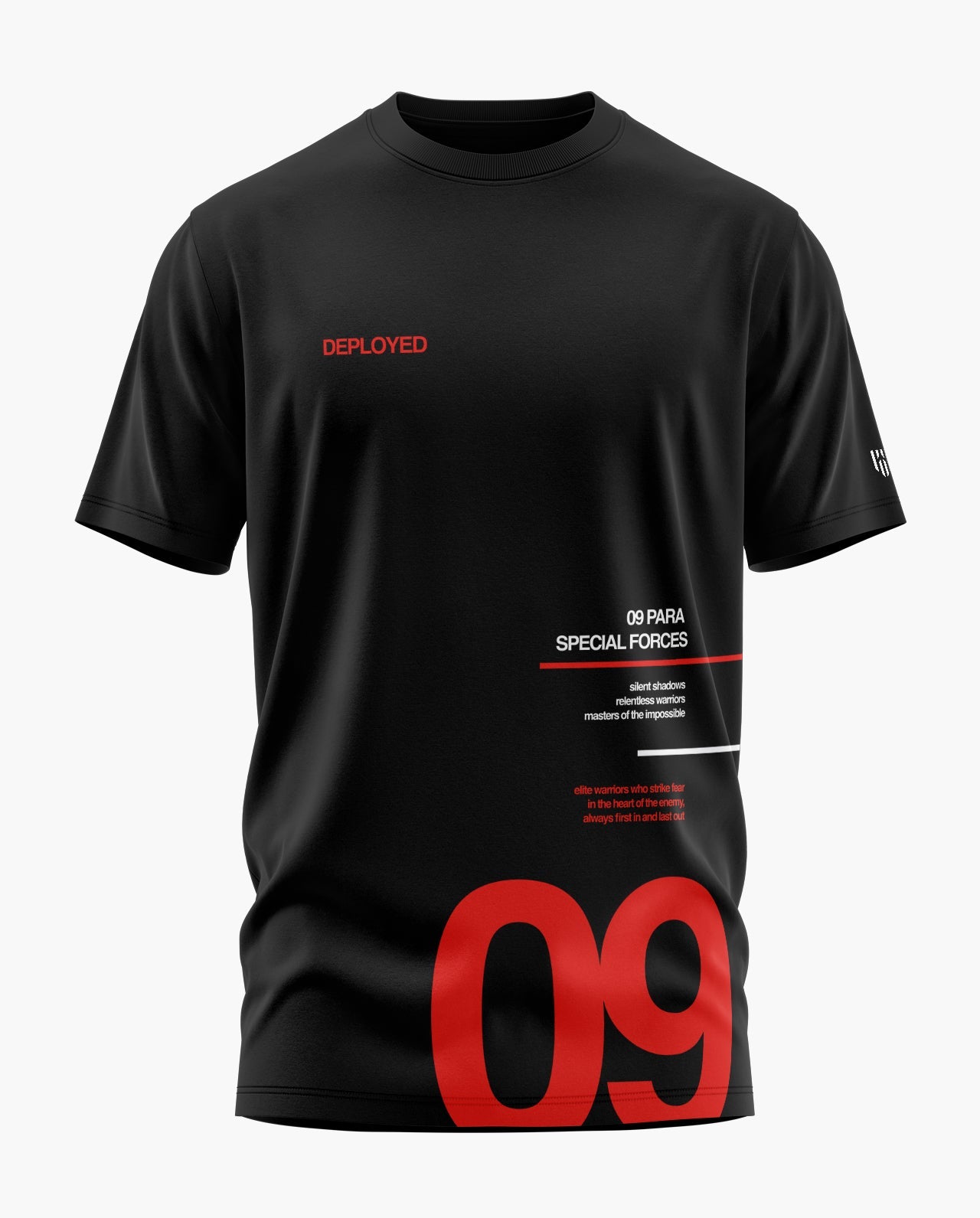 DEPLOYED 9 PARA SF Signature LuxeSoft Cotton T-Shirt - CS