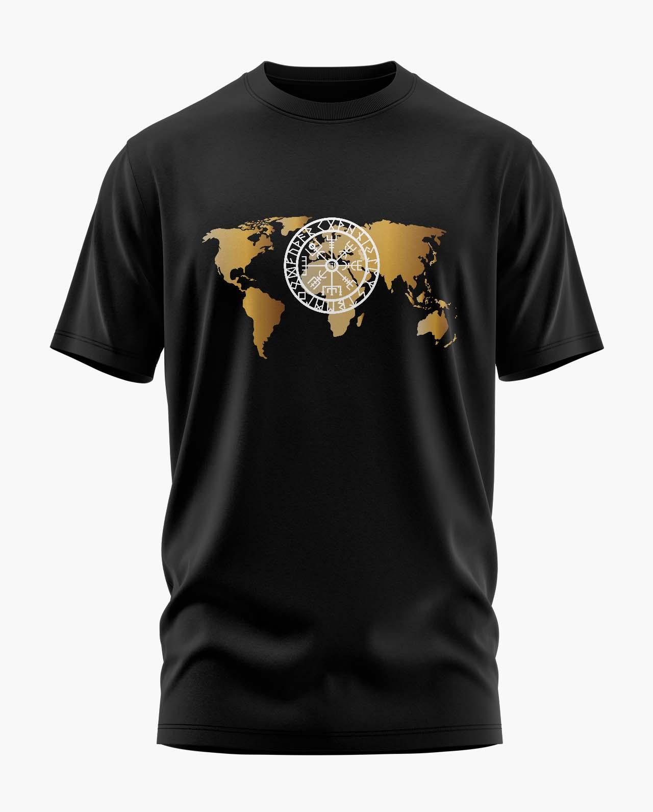 Nautical Compass Signature LuxeSoft Cotton T-Shirt - CS