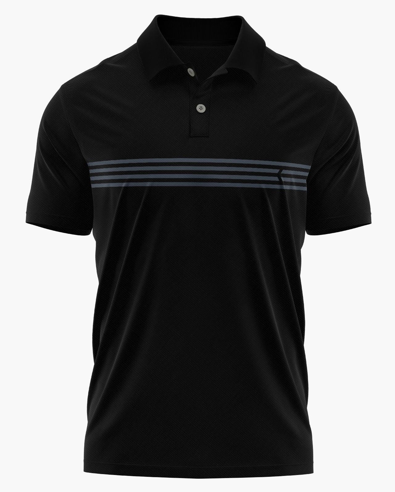 Deployed Logo Stripe Polo T-Shirt - CS