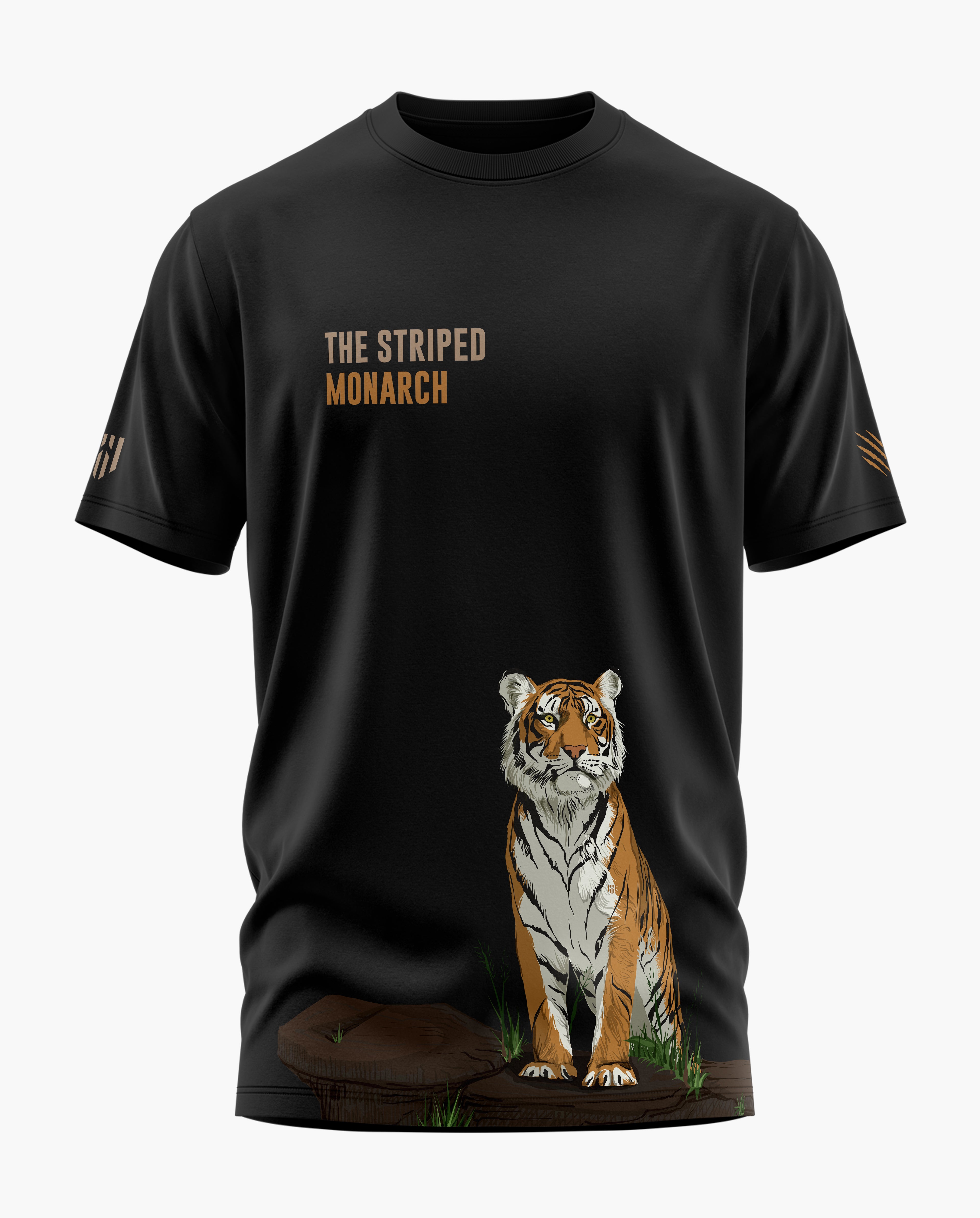 The Striped Monarch Signature LuxeSoft Cotton T-Shirt