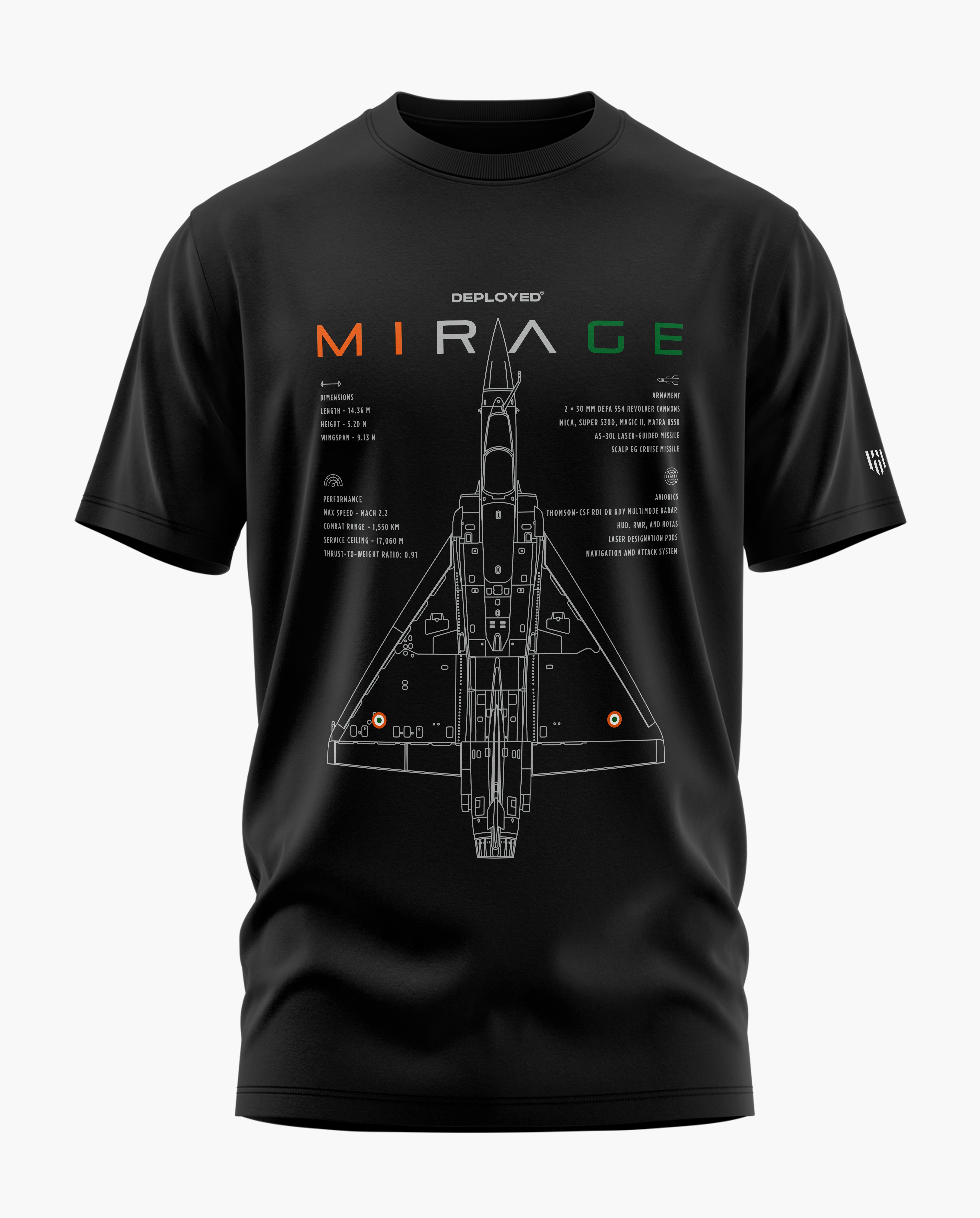 Mirage India Blueprint Signature LuxeSoft Cotton T-Shirt