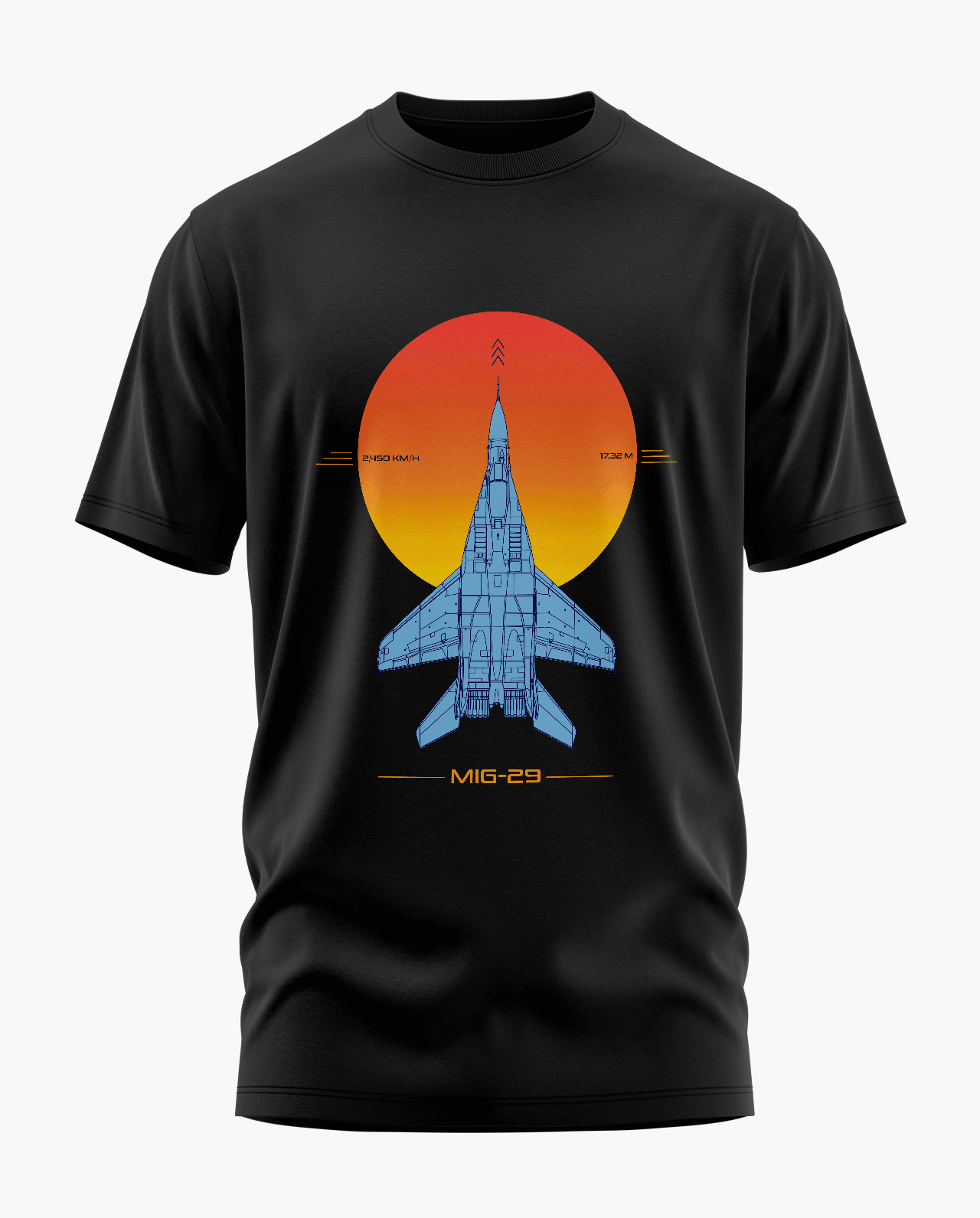 MIG 29 Blueprint T-Shirt - Aero Armour