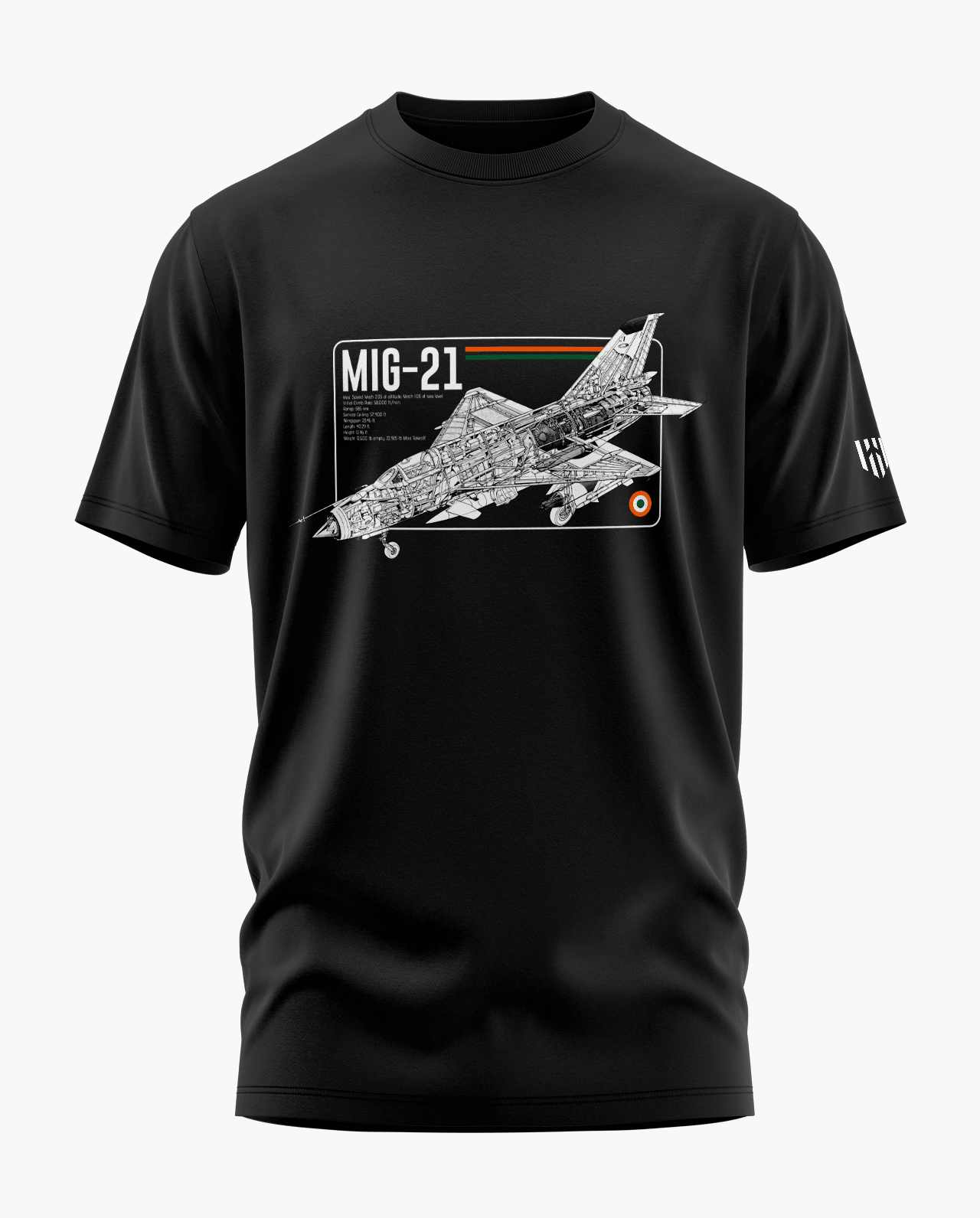 MIG 21 Blueprint Signature LuxeSoft Cotton T-Shirt - CS