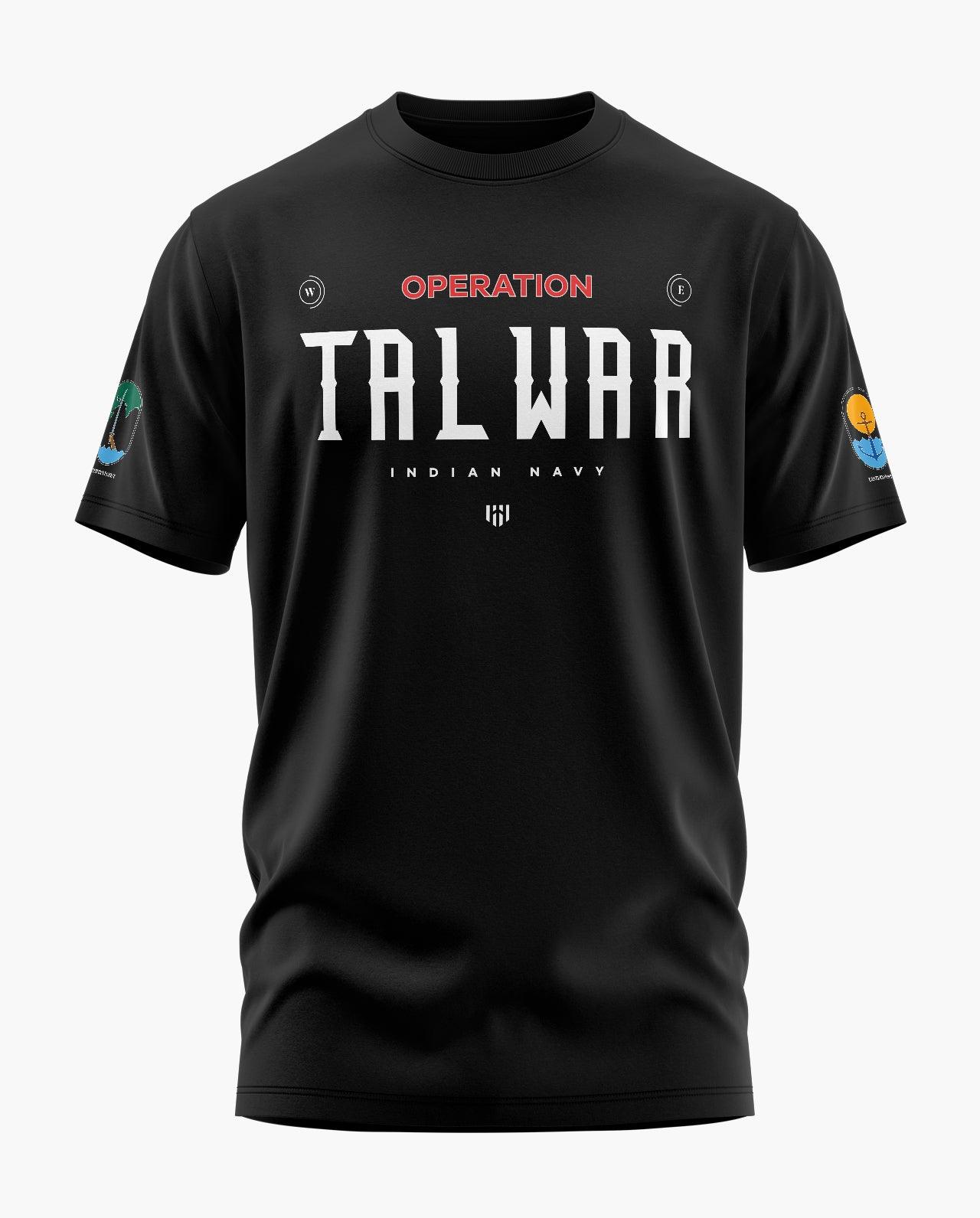 Operation Talwar Indian Navy Signature LuxeSoft Cotton T-Shirt - CS