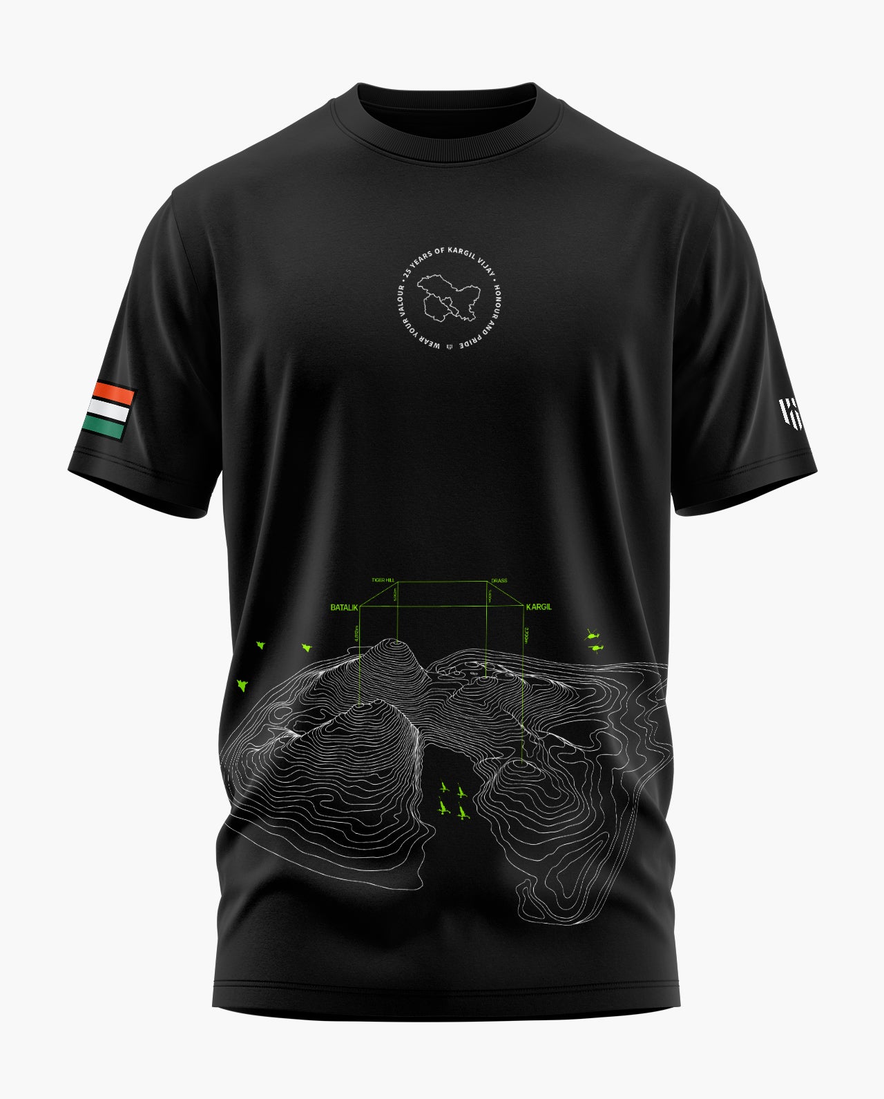 KARGIL MILITARY BATTLEGROUNDS Signature LuxeSoft Cotton T-Shirt
