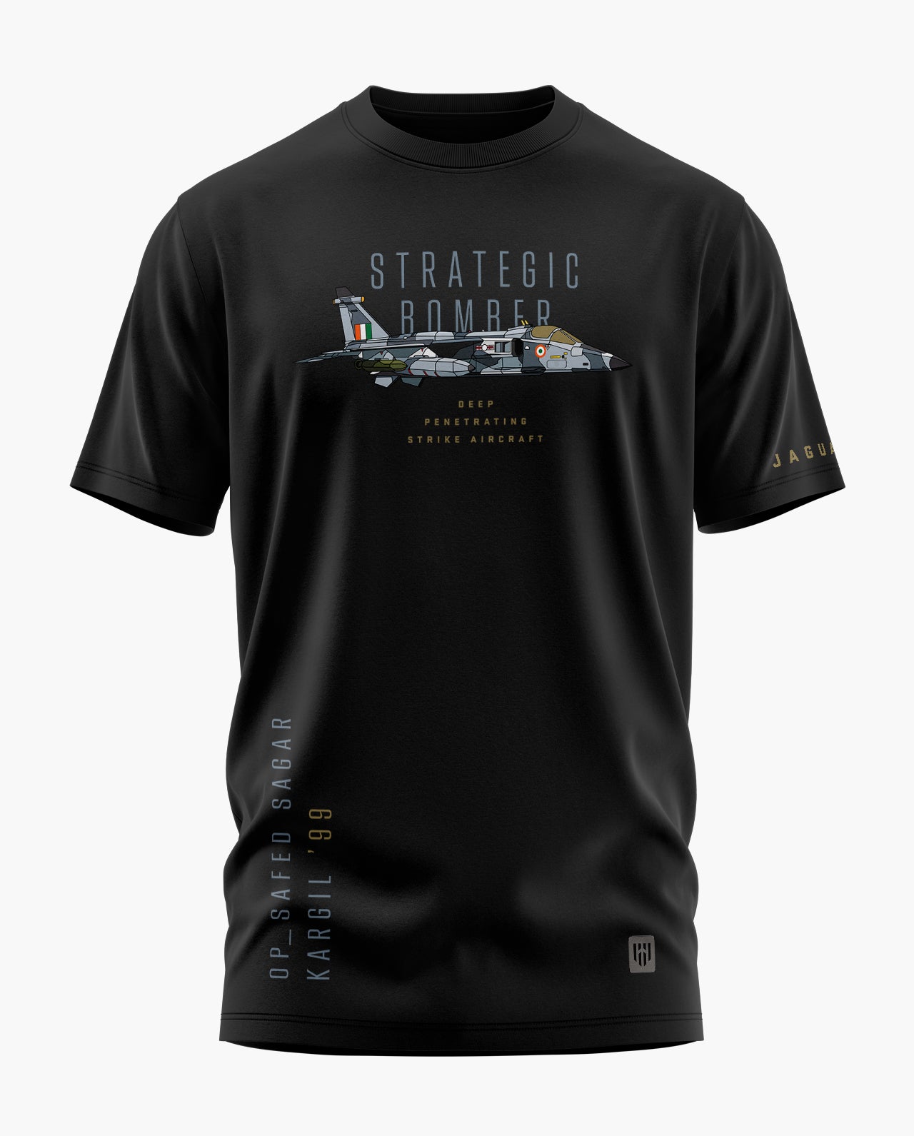 THE STRATEGIC BOMBER-JAGUAR Signature LuxeSoft Cotton T-Shirt