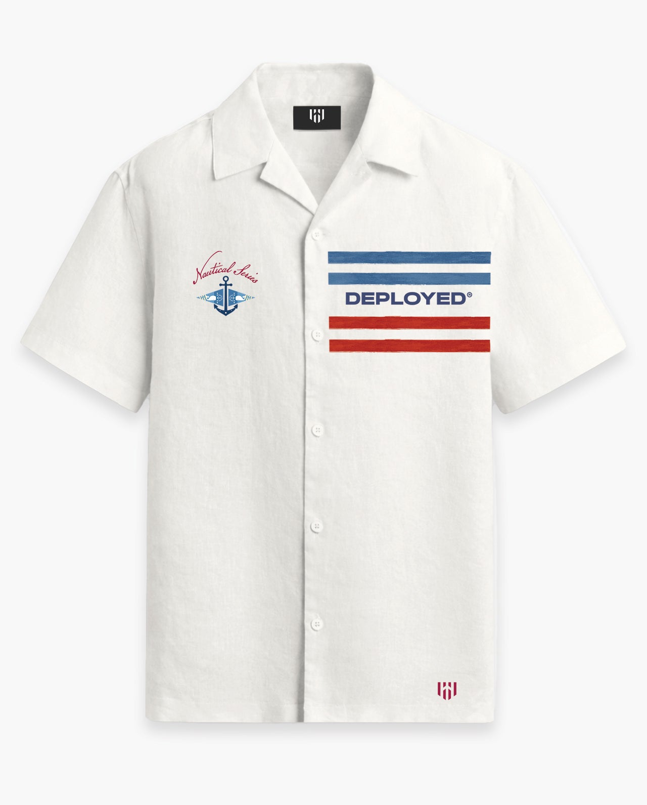 Deployed Saltline Half Sleeve Linenblend Shirt