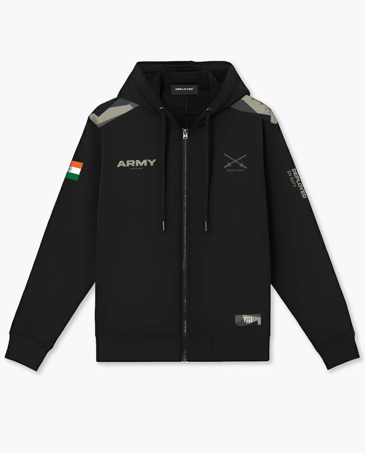 Army Deployed Zipper Hoodie