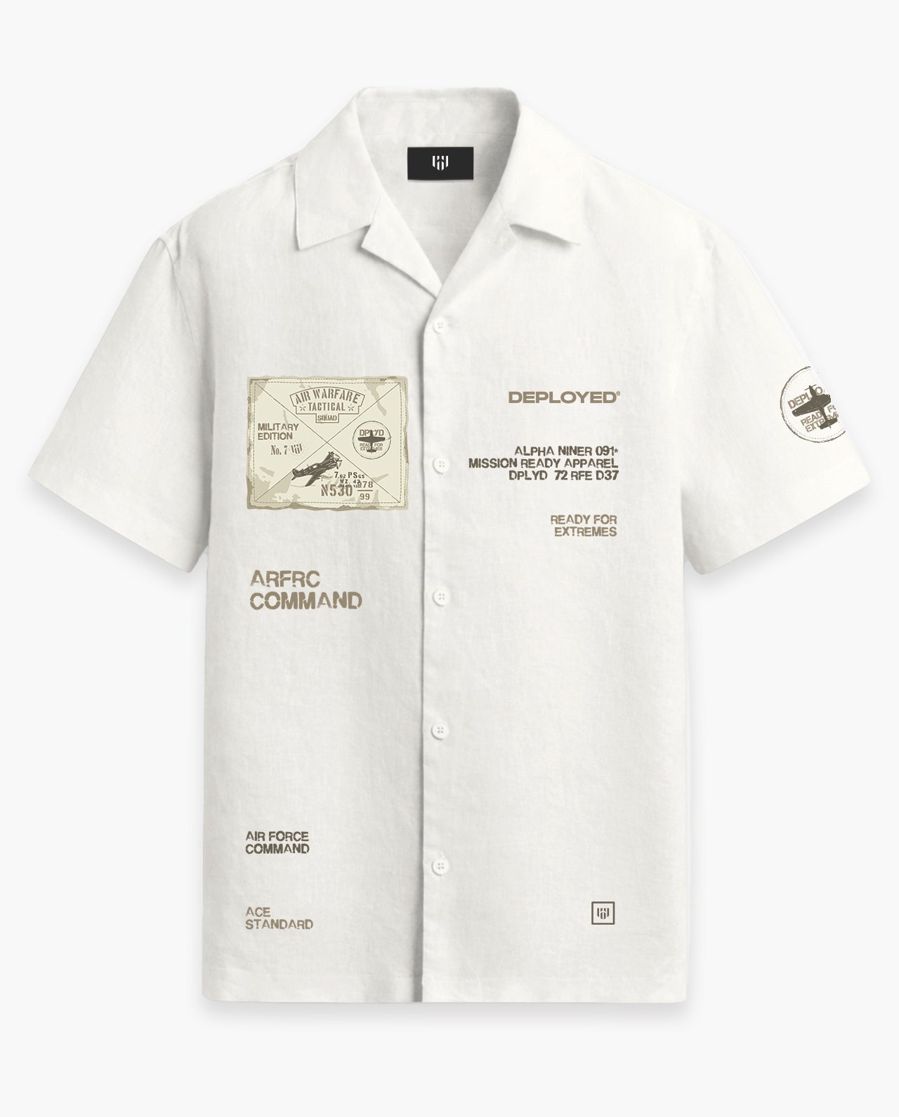 AIR WARFARE TACTICAL SQUAD Half Sleeve Linenblend Shirt