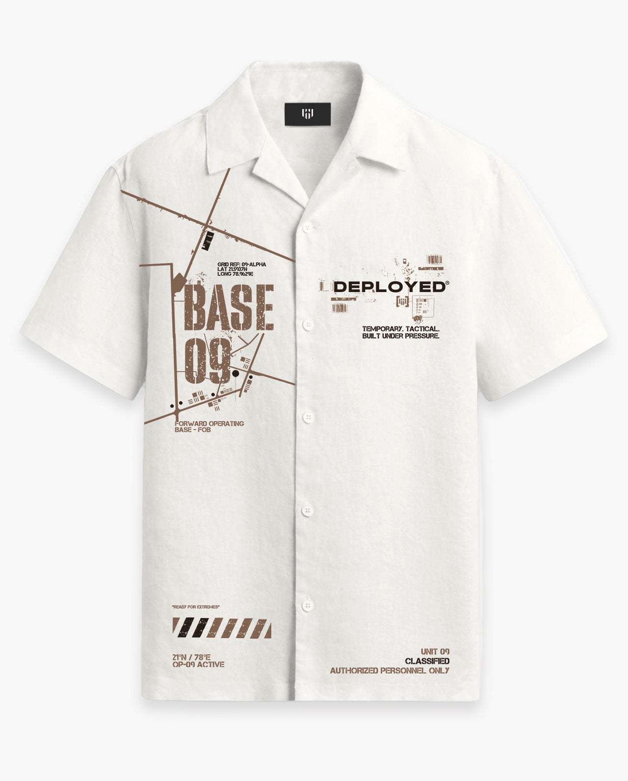 Base 09 Half Sleeve Linenblend Shirt