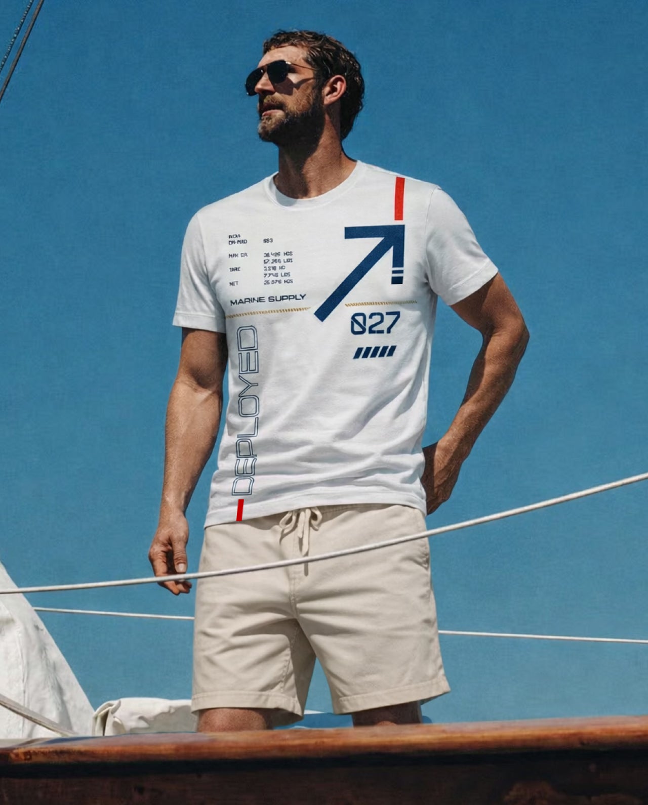 Marine 027 Signature LuxeSoft Cotton T-Shirt