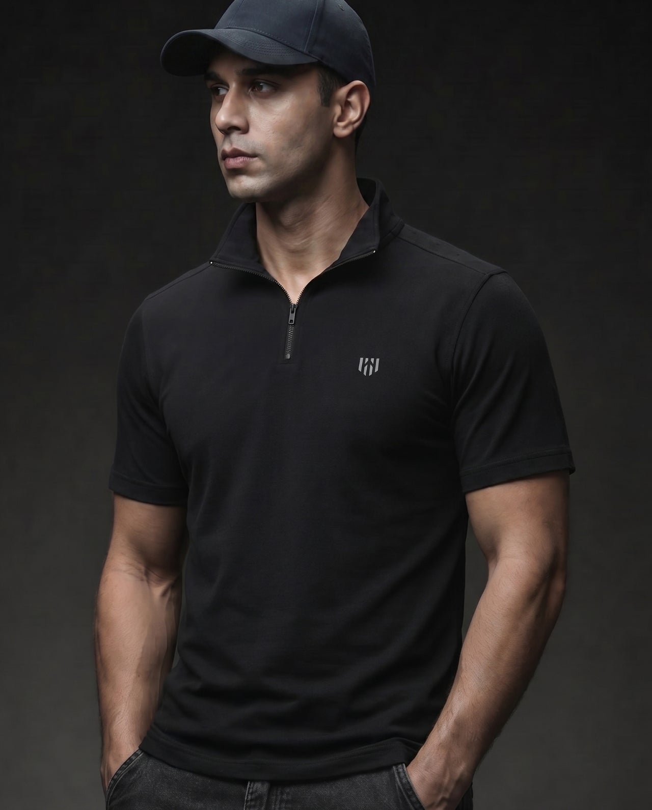 Deployed Zipper Polo T-Shirt