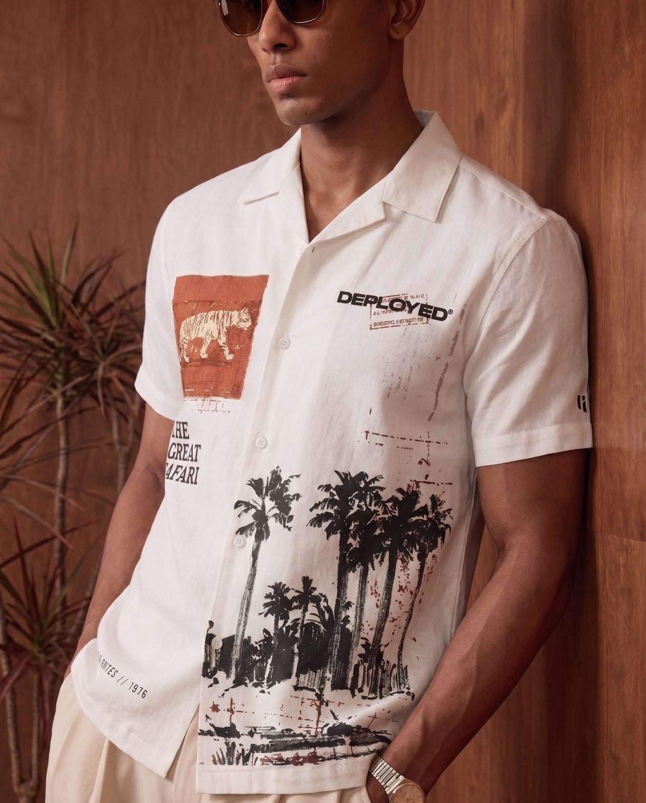 The Great Safari Half Sleeve Linenblend Shirt