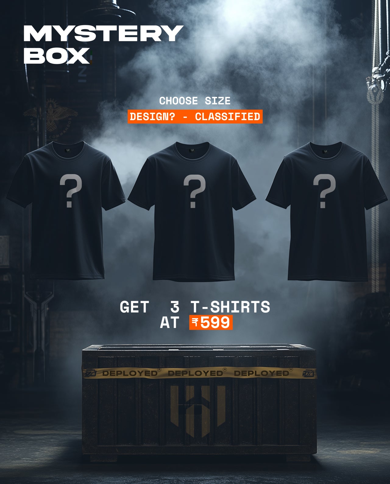 Mystery Box: Get 3 Mystery T-Shirts
