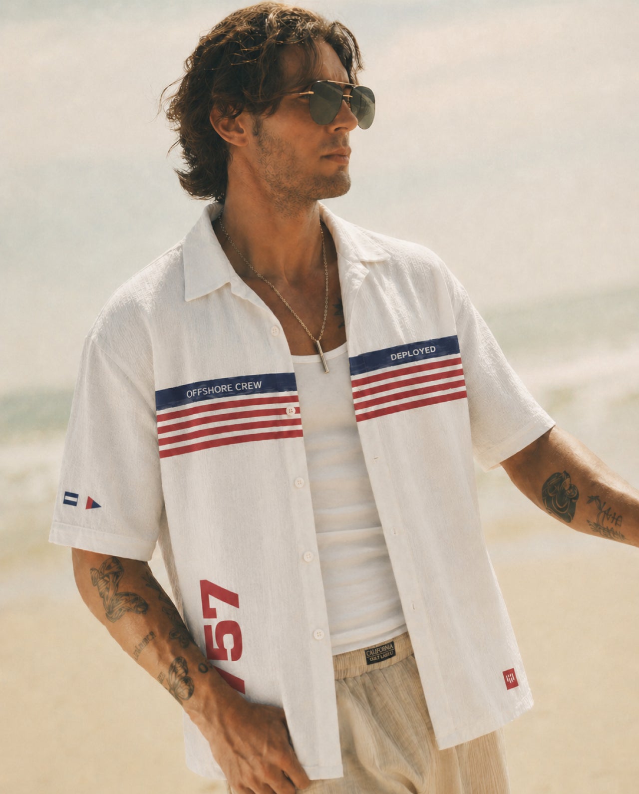Mariner Half Sleeve Linenblend Shirt