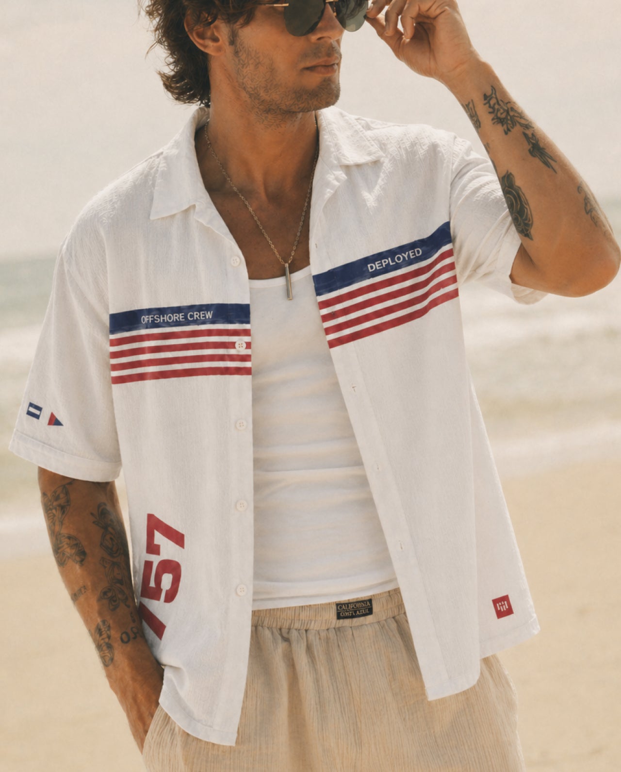 Mariner Half Sleeve Linenblend Shirt